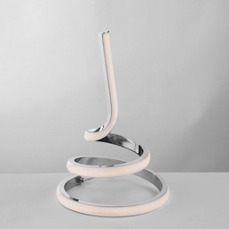 [BL212-LCR] Lumetto in metallo e alluminio Cromo Lucido con LED integrato 18x h28 cm