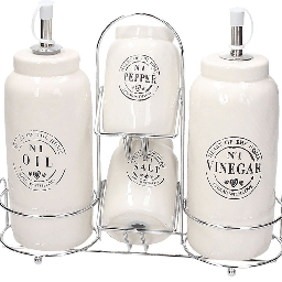 [20041359] MENAGE OLIO/ACETO/SALE/PEPE Ceramica Beige