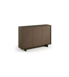 [TEREL192BRZCANSC] Madia Slim Con 3 Ante Cassetto E Tre Ripiani Interni bronzo cannetè scuro