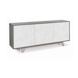 [A7073CEOSK] Madia tre ante Cemento Bianco Ossido 177x41x h74 cm