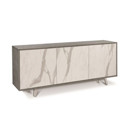 [O7073CEMCK] Madia tre ante Cemento Marmo 177x41x h74 cm