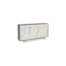 [A7076CEMCK] Madia tre ante tre cassetti Cemento Marmo 164x41x h92 cm