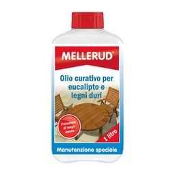 [19908754] Mellerud Olio Curativo per Eucalipto e Legni Duri da 1 litro per la Pulizia di Tavoli e Sedie.