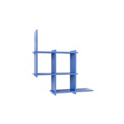 [618 BLU] Mensola libreria fantastic da parete 6 ripiani blu 21x70 cm