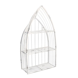 [V6452060000] Mensola metallo bianco 3 piani cm29x12h55