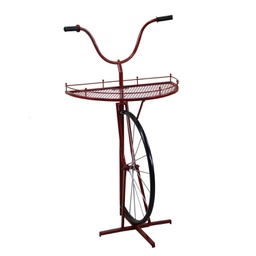 [V6453770000] Mensola metallo bicicletta rosso cm 64x33/38h81/115