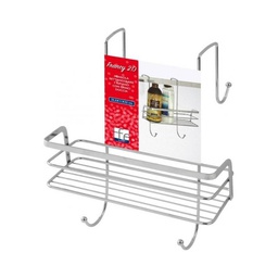 [FER160026-B] Mensola rettangolare con ganci - Francy Collection
