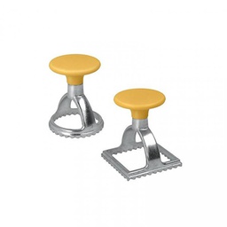 [1959444] Metaltex - Set 2 Forme Taglia Chiudi Ravioli Quadrato Rotondo
