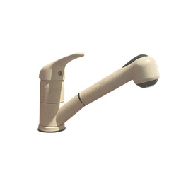 [FZ84160] Miscelatore da cucina con doccetta estraibile in granito beige Paini Mixo