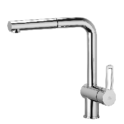 [DFLEX-274-R561] Miscelatore lavello con doccia estraibile - Linea Ringo, cromo