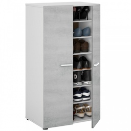[CAP99136] Mobile Scarpiera salvaspazio sei ripiani cm 55 x 36 x 104 h cemento