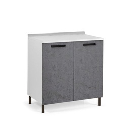 [A17632] Mobile base da cucina grigio cemento 80x50xh.82 cm