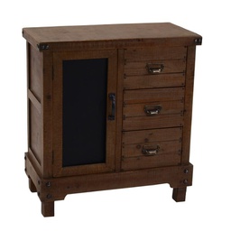 [V8036400000] Mobile basso soggiorno cucina noce country cm 70 x 35 x 76 h