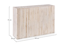 [B0680496] Mobile consolle legno bianco Ermitas