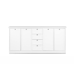 [EFFEZ86374] Mobile credenza 4 ante 4 cassetti colore bianco 200x40xh.90 cm EFFEZ