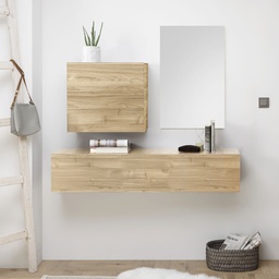 [EFFEZ87965] Mobile da ingresso con specchio colore olmo biondo EFFEZ