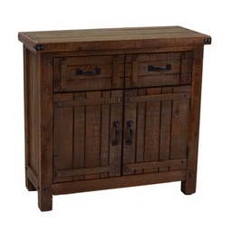 [V8036440000] Mobile da soggiorno con 2 cassetti 2 ante noce country 85x36xh.80 cm