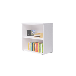 [AZ26564] Mobile da ufficio a giorno due vani con top  colore Bianco H87x90x45cm