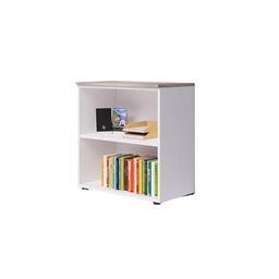 [AZ26571] Mobile da ufficio a giorno due vani con top  colore Olmo H87x90x45cm