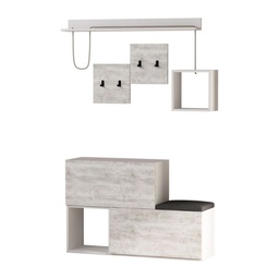 [FZ96922] (2c) Mobile ingresso scarpiera bianco vintage Holdon  120x36,5x87,5