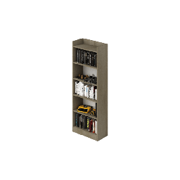 [AZ26281] Mobile libreria con sei ripiani  colore Argilla H180x64x29cm