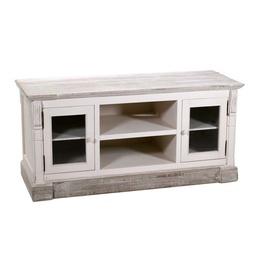 [V8032680000] Mobile provenza  portatv2ante vetro+2 piani cm114x44h54