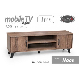 [GIC796760] Mobile salotto basso porta tv madia noce cm 120 x 33 x 40 h