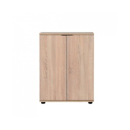 [FZ85495] Mobile scarpiera multiuso 2 ante ripiani sonoma 60x34xh.78 cm(SHC220SN1)