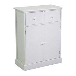 [V4116310000] Mobiletto Eleonora bianco 2 ante + 2 cassetti cm 60x30h80