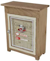 [V9177530000] Mobiletto decoro tazza yo-2599 cm. 32 x15,5 h 37