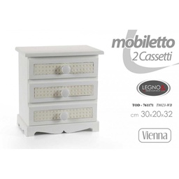 [GIC761171] Mobiletto multiuso basso Vienna cm 30 x 20 x 31