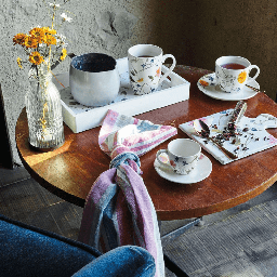 [19907384] Mug Da 320 cc Audrey New Bone Multicolore Iris