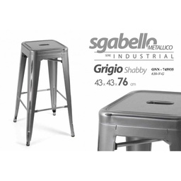 [GIC745935] ONN-SGABELLO GRIGIO VINT 43*76CM 630-V-G