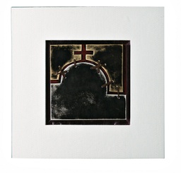 [QU/039/B] Olio su tela multicolar e telaio in legno 80x80cm