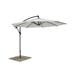 [19905179] Ombrellone da giardino con braccio a 360°Texas cm 300x h260 Antracite-Natural iperbriko