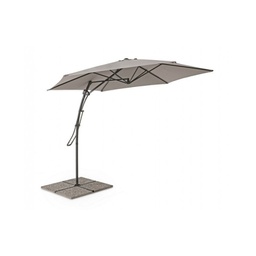 [B0795516] Ombrellone da giardino con braccio diametro 300x h253 cm SORRENTO Antracite-Tortora