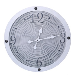 [V1868900000] Orologio legno bordo bianco cmø50x3
