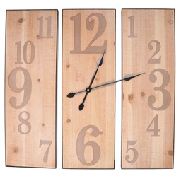 [V1868360000] Orologio legno naturale cm 60x60x3