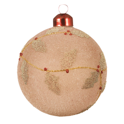 [20035438] Pallina di Natale Opaque rosa Ø8 cm