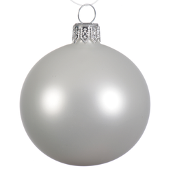 [20035484] Pallina Di Natale Bianca Opaca Ø15 Cm  1 Pz