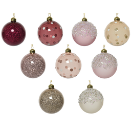 [20035431] Pallina di natale in diverse colorazioni Ø8 cm