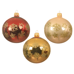 [20035459] Palline di Natale colorazioni assortite Ø8 cm