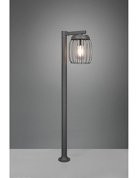 [TRIO410860142] Palo Da Esterno Tuela Diffusore Gabbia Metallica Antracite IP44 Trio Lighting