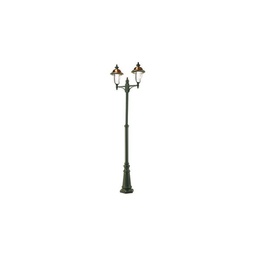 [SOV198/14] Palo con struttura in pressofusione di alluminio grigio e rame da esterno h. 244 cm