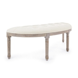 [B0743499] Panca naturale in tessuto stile classico