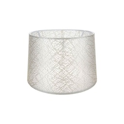 [FZ95847] Paralume Deco ASZ1182 tessuto crema motivo ricamo