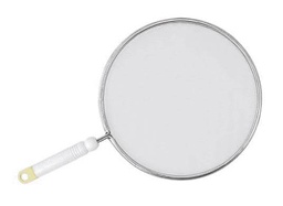 [MA12000909] Paraspruzzi Cm 29 In Rete Alluminio Con Manico Prodotto In Italia