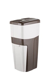 [BA40207] Pattumiera Tripla per Differenziata - Colore Tortora