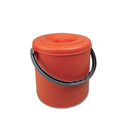 [19629261] Pattumiera con coperchio Eureka lt 25 colori assortiti