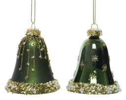 [19974440] Pendaglioendino 2 Campane Verde Pino - Dimensioni: 2x Campane, Colore: Verde Pino
